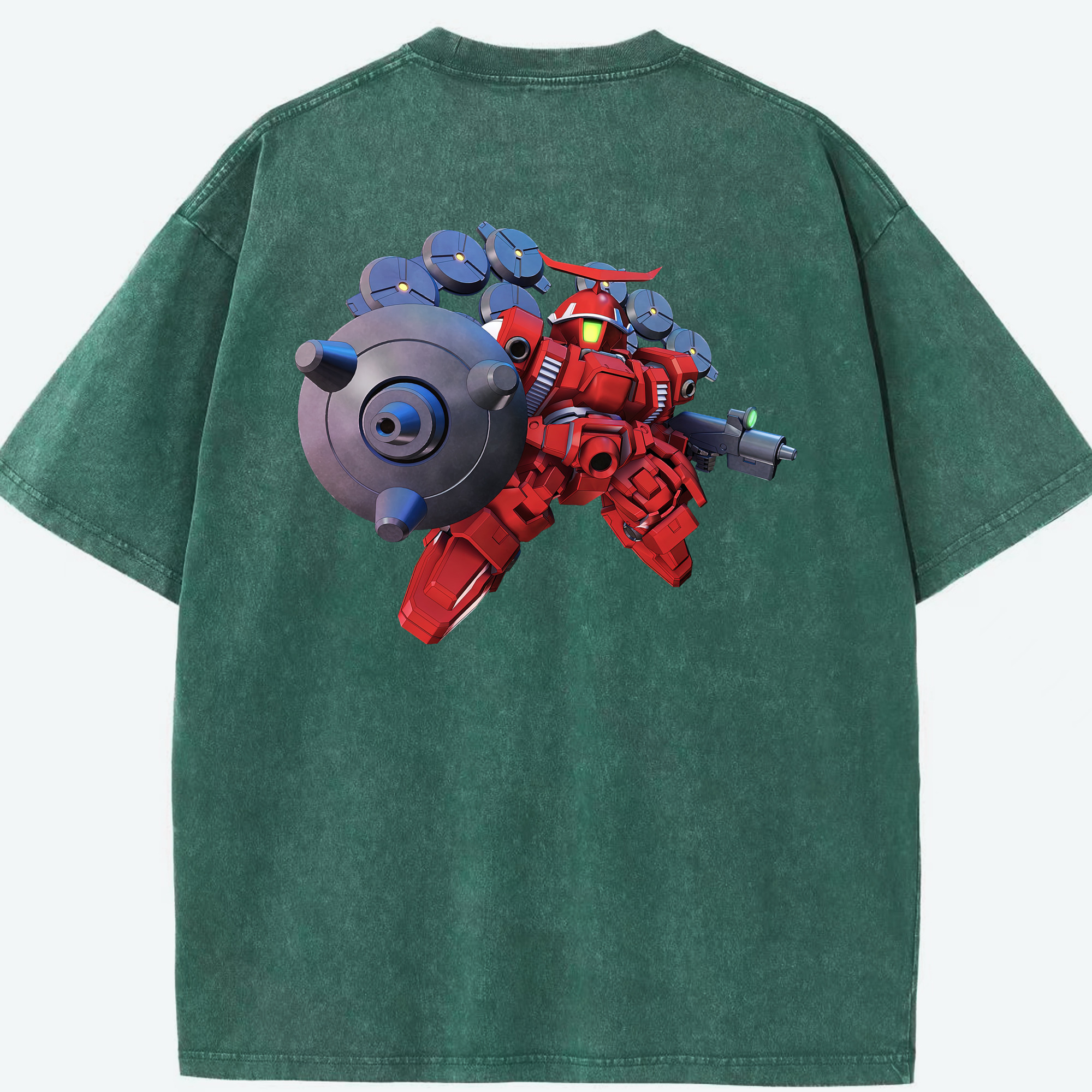 （画像用） 機動戦士ガンダム Mobile Suit Gundam 綿100% ヴィンテージ風 半袖Tシャツ（背面プリント）